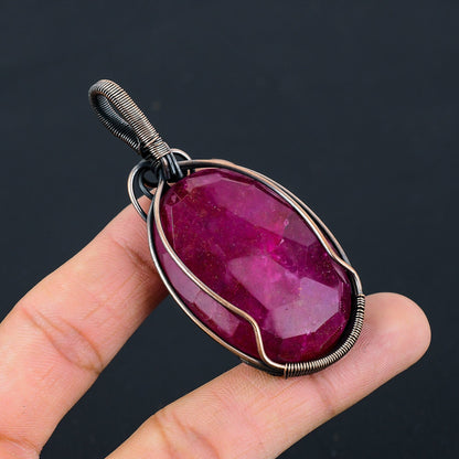 Red Ruby Gemstone Pendant