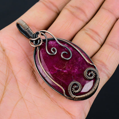 Red Ruby Gemstone Pendant