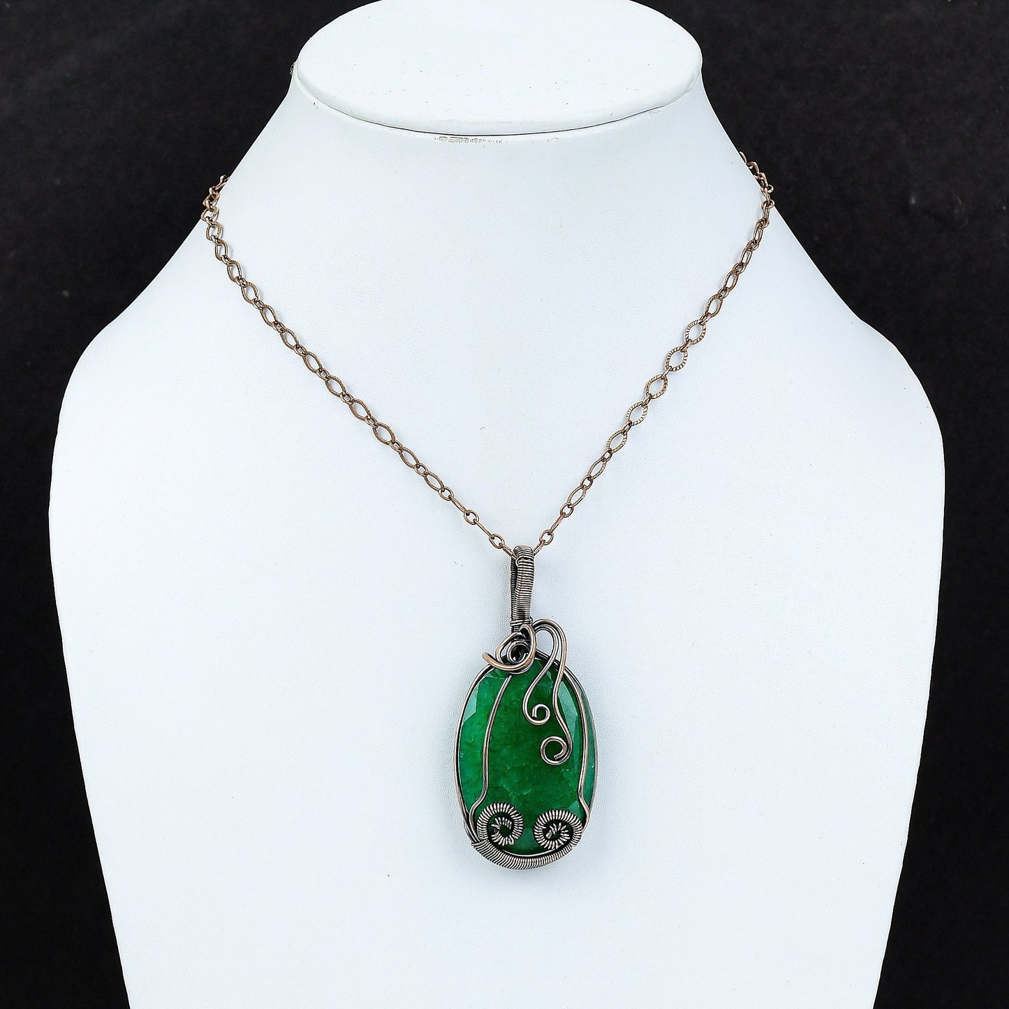 Green Emerald Gemstone Pendant
