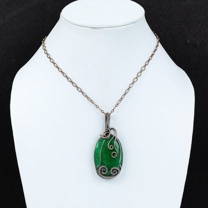 Green Emerald Gemstone Pendant