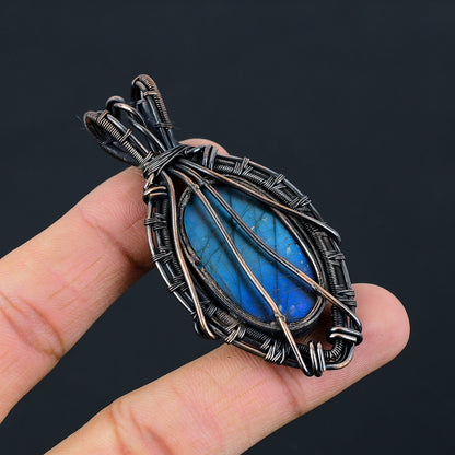 Blue Labradorite Gemstone Pendant