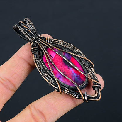 Pink Dendrite Opal Gemstone Pendant