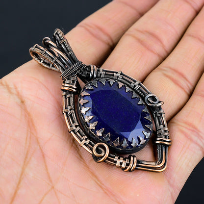 Blue Sapphire Gemstone Pendant