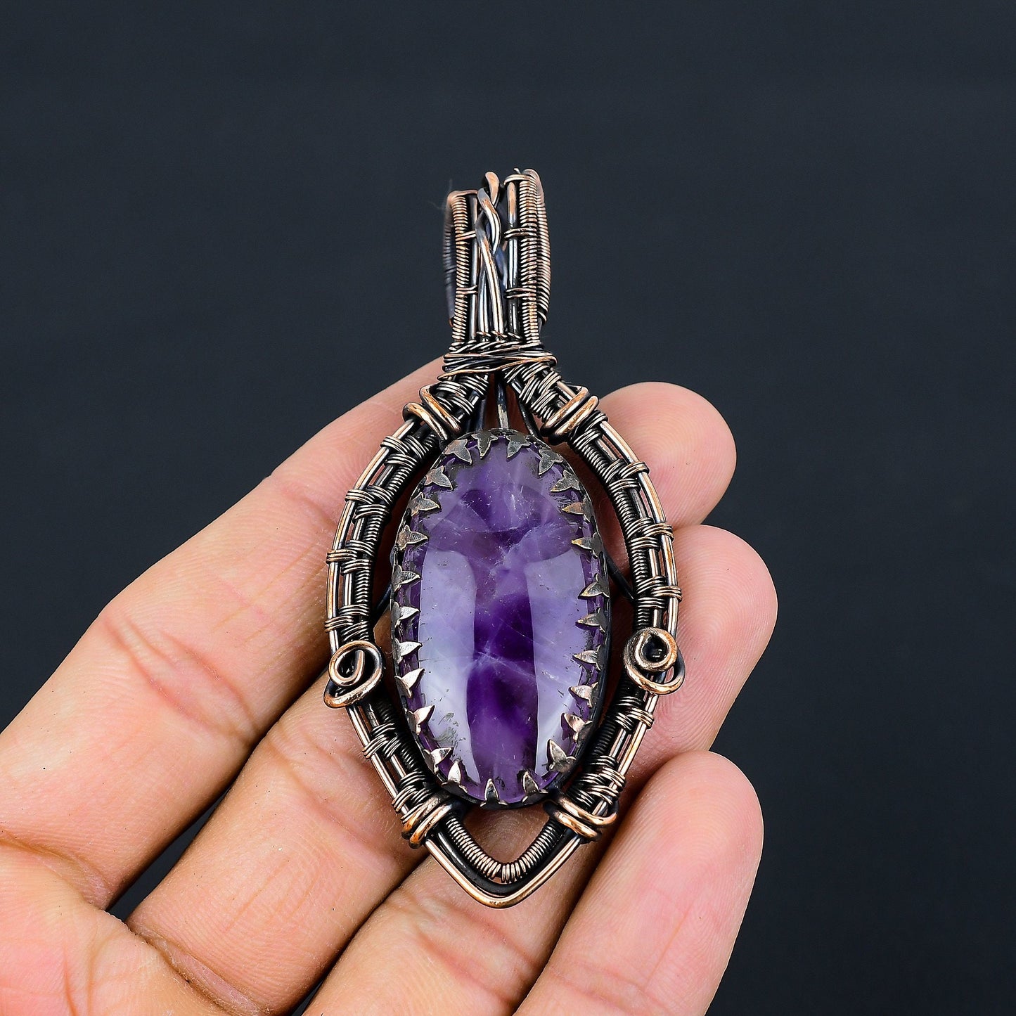 Purple Amethyst Gemstone Pendant