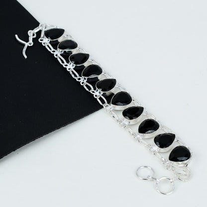 Black Spinel Gemstone Bracelet