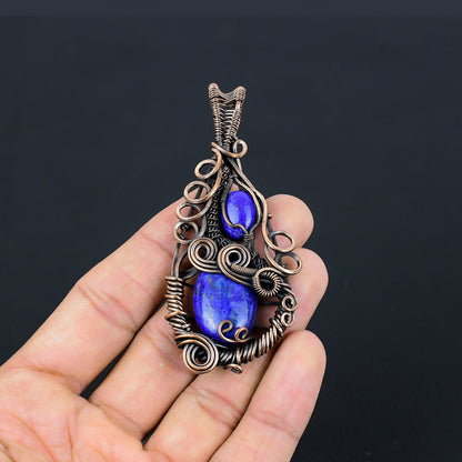 Blue Lapis Lazuli Gemstone Pendant