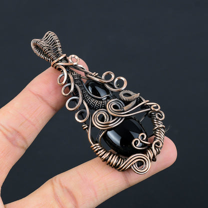 Black Onyx Gemstone Pendant