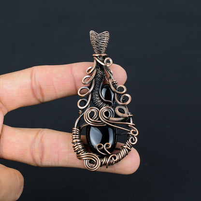 Black Onyx Gemstone Pendant
