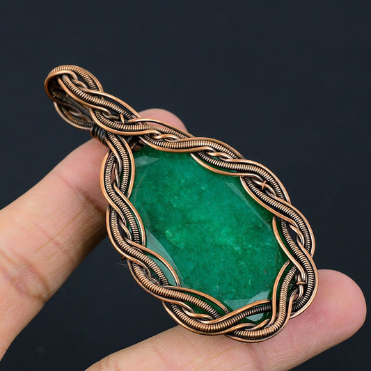 Green Emerald Gemstone Pendant