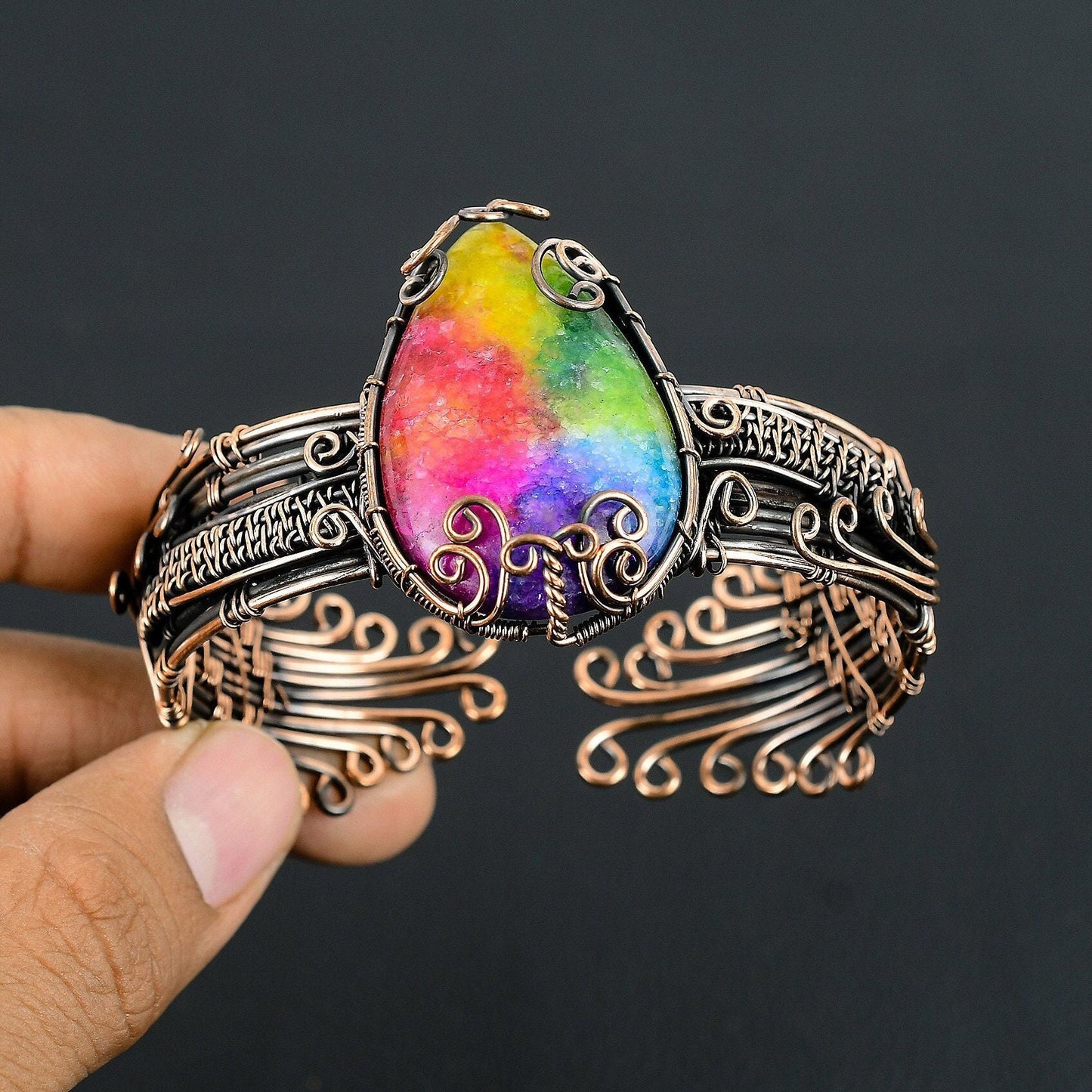 Rainbow Solar Quartz Gemstone Bracelet