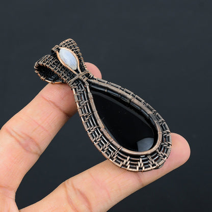 Black Onyx Gemstone Pendant