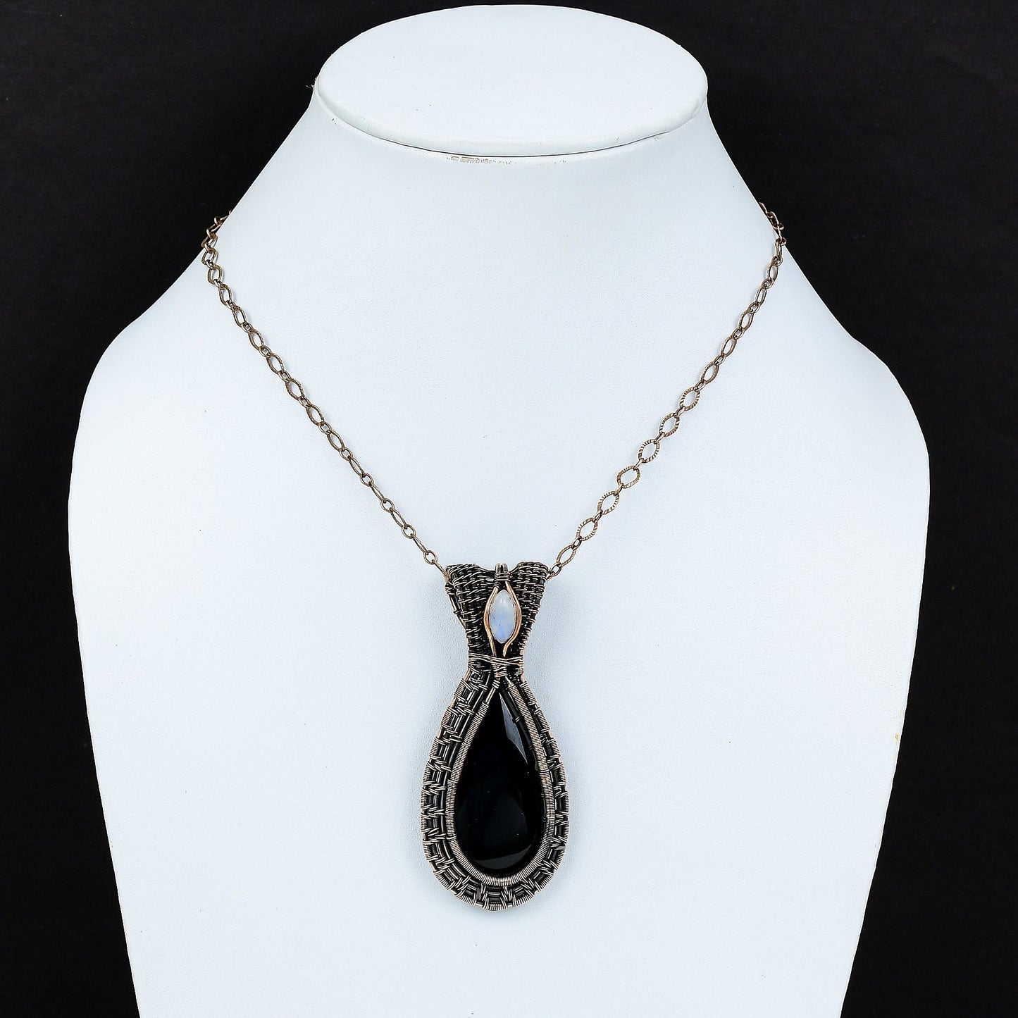 Black Onyx Gemstone Pendant