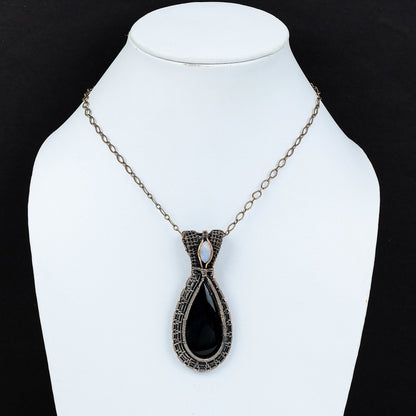 Black Onyx Gemstone Pendant