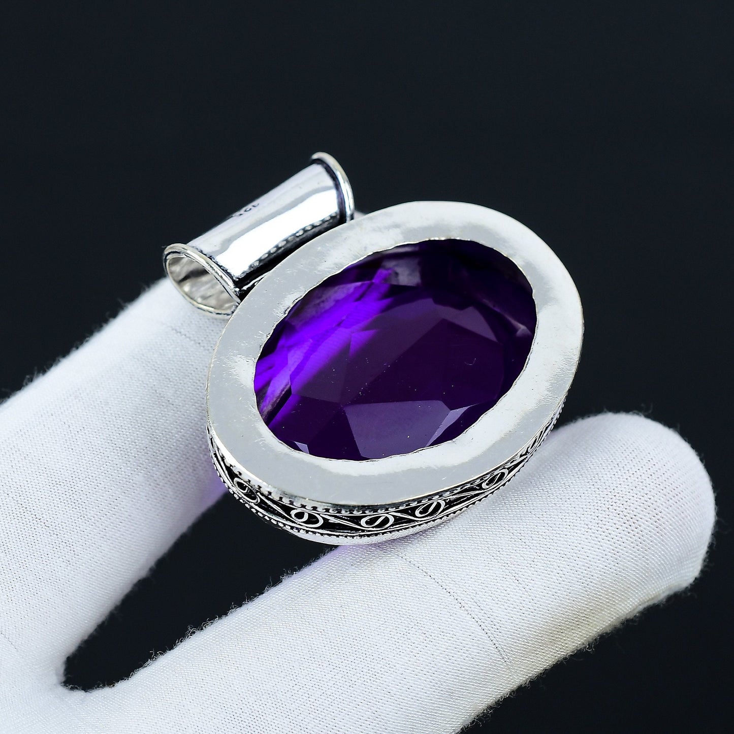 Purple Amethyst Gemstone Pendant