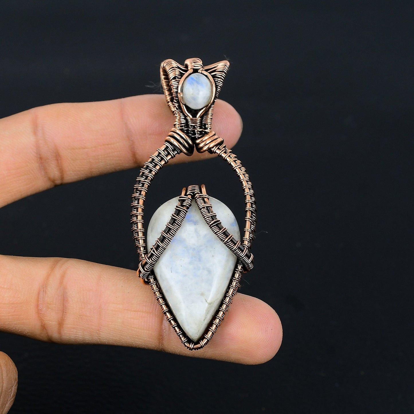 Rainbow Moonstone Gemstone Pendant