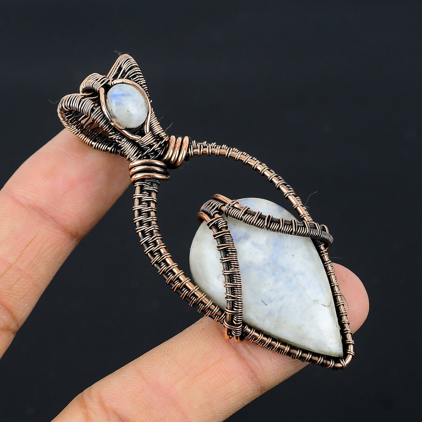 Rainbow Moonstone Gemstone Pendant