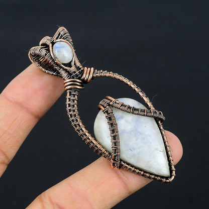 Rainbow Moonstone Gemstone Pendant