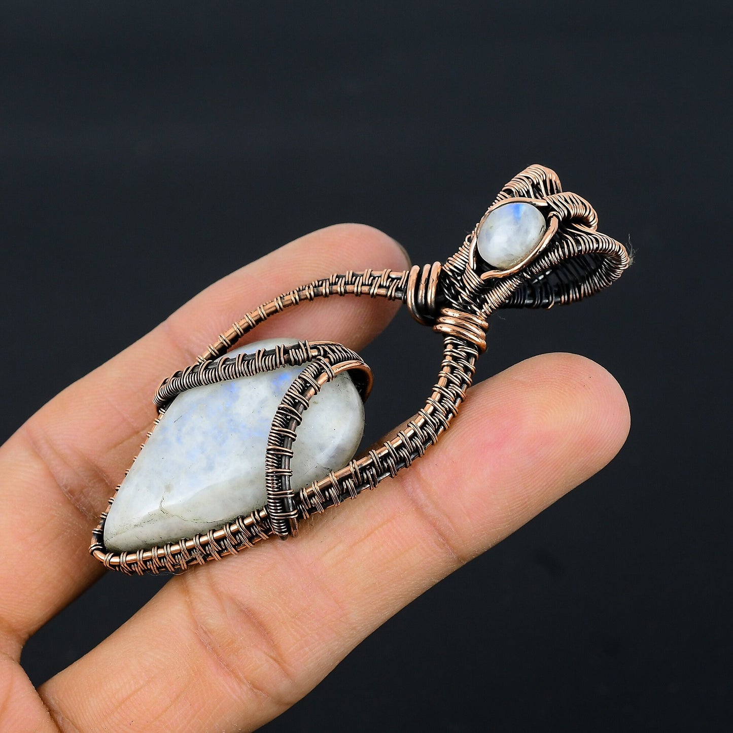 Rainbow Moonstone Gemstone Pendant