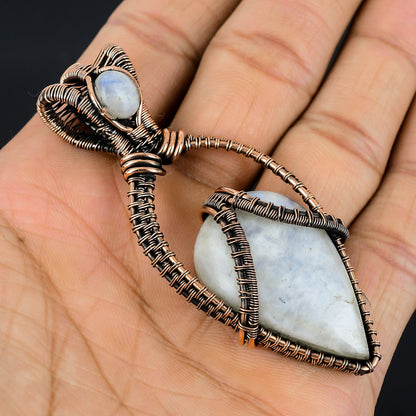 Rainbow Moonstone Gemstone Pendant