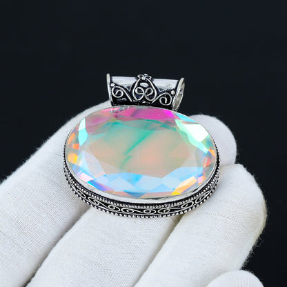 Rainbow Mystic Topaz Gemstone Pendant
