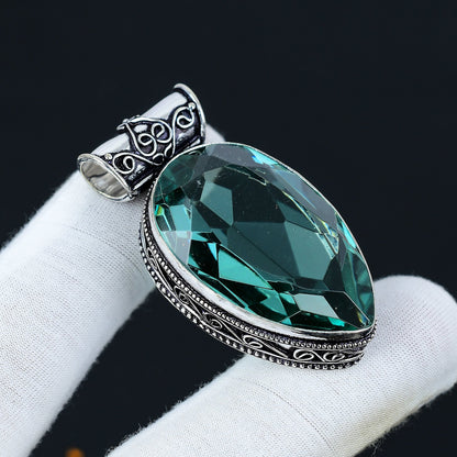 Blue Aquamarine Gemstone Pendant