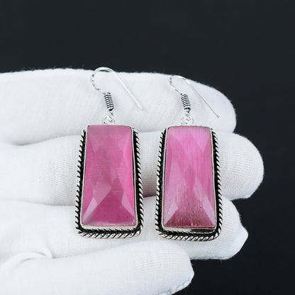 Pink Monalisa Gemstone Earrings