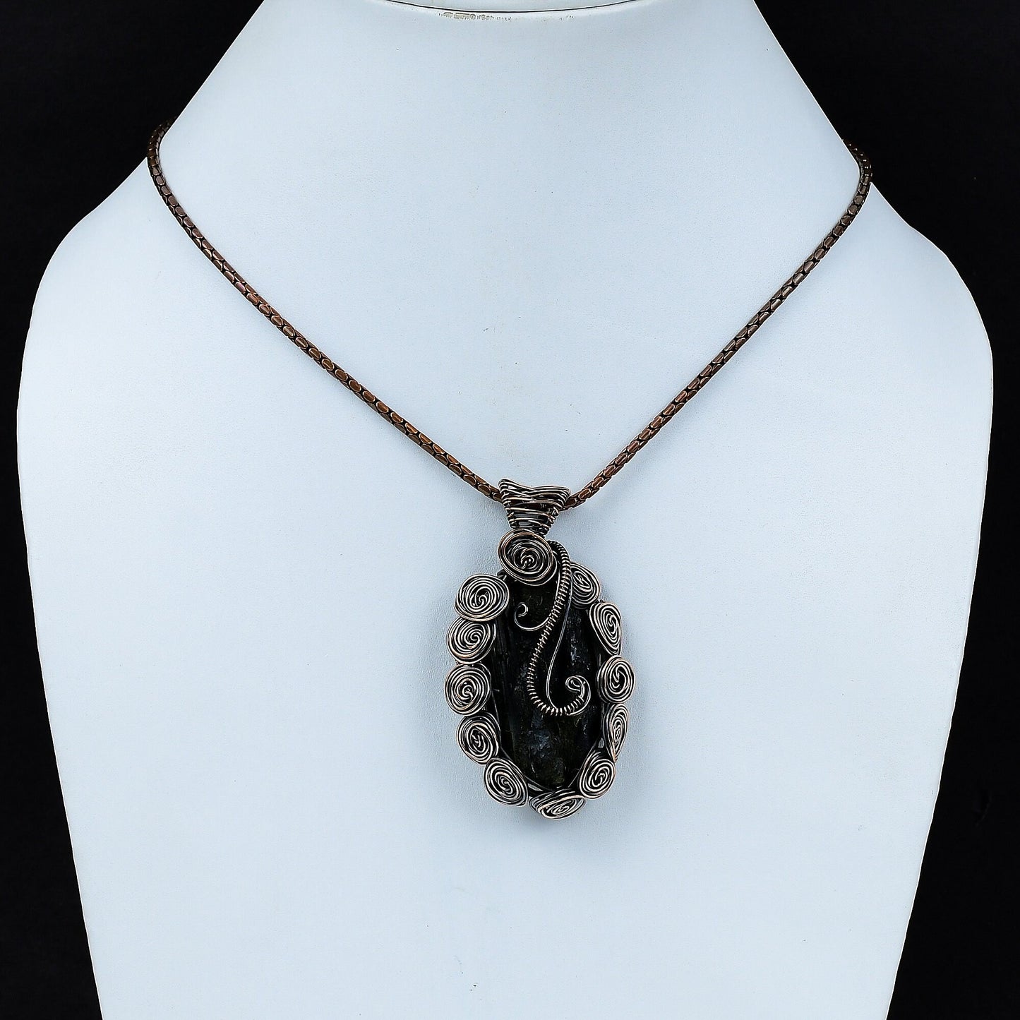 Black Tourmaline Gemstone Pendant