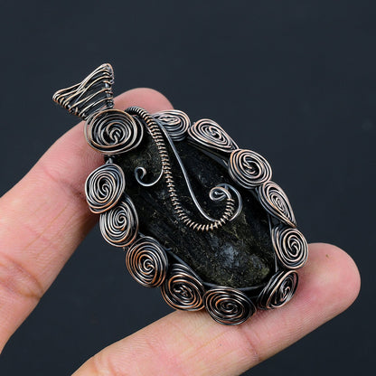 Black Tourmaline Gemstone Pendant