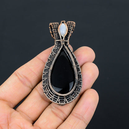 Black Onyx Gemstone Pendant