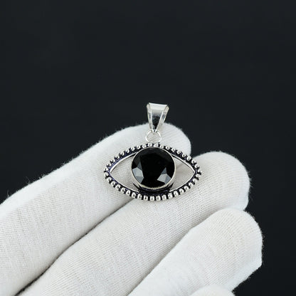 Black Spinel Eye Pendant