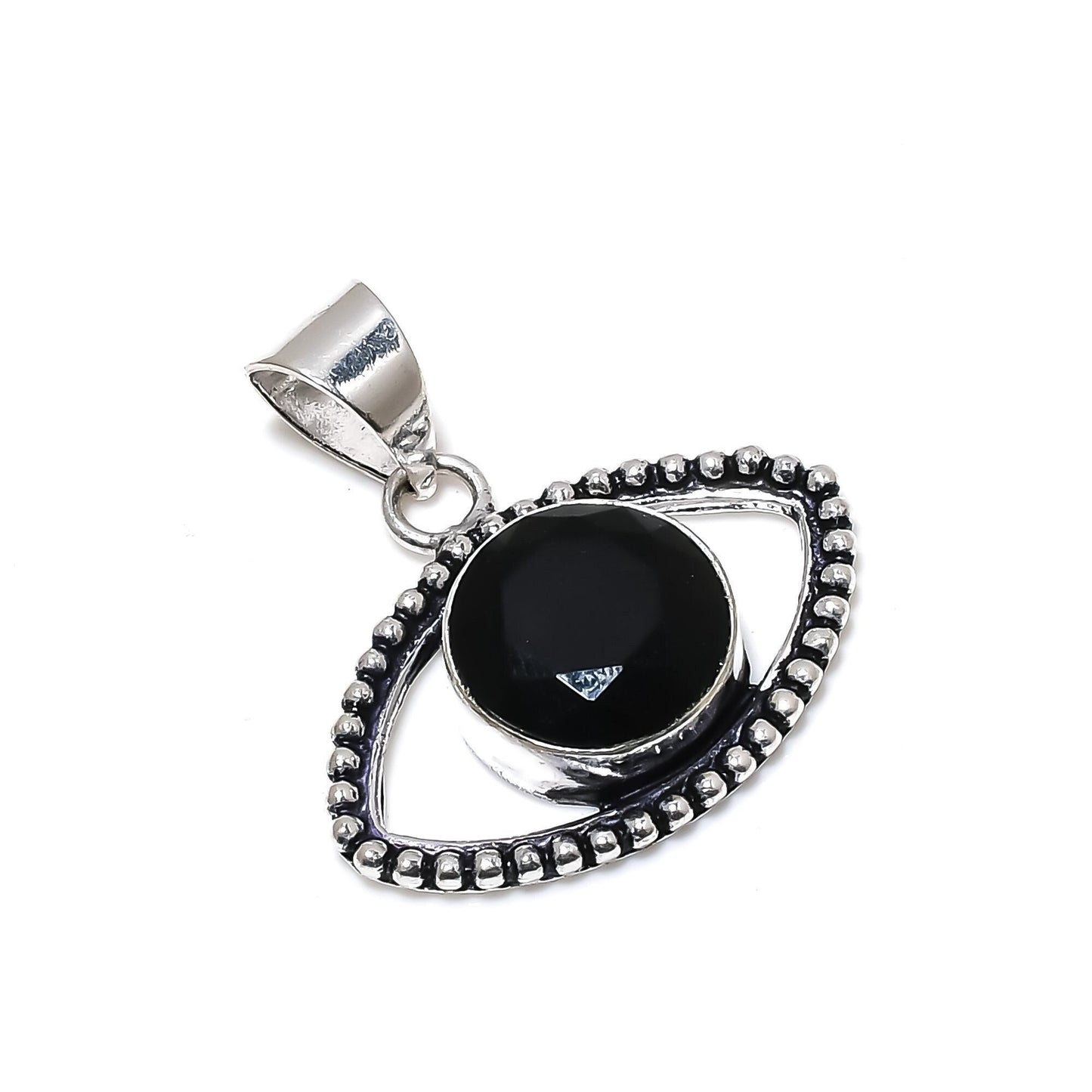 Black Spinel Eye Pendant