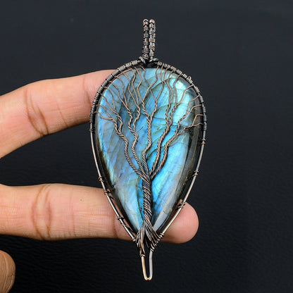 Blue Labradorite Gemstone Pendant