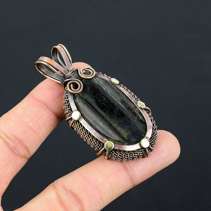 Black Tourmaline Gemstone Pendant