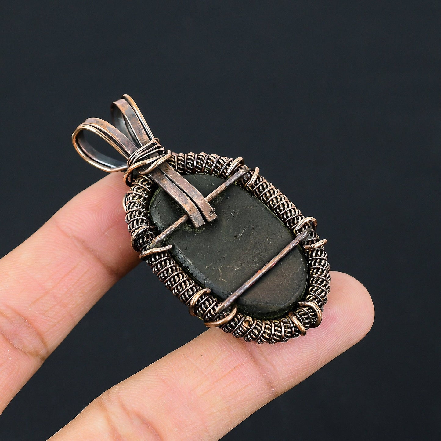 Black Tourmaline Gemstone Pendant