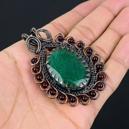 Green Emerald Gemstone Pendant