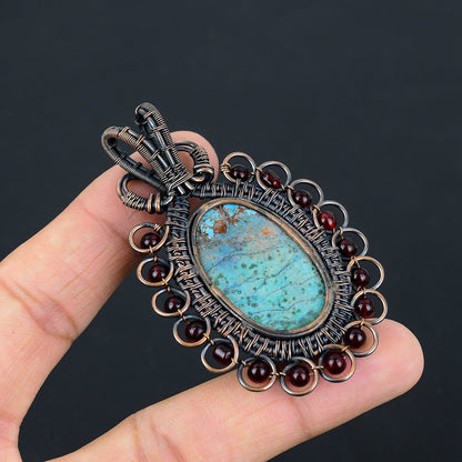 Blue Turquoise Gemstone Pendant