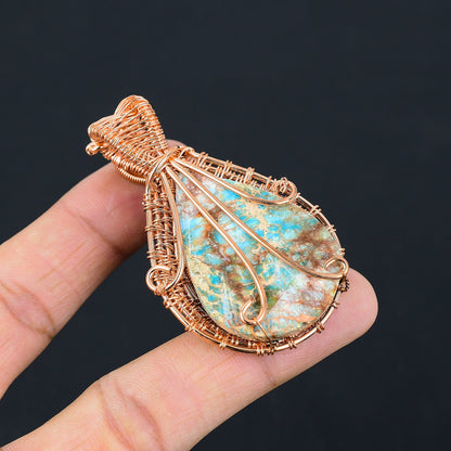 Pink Sea Sediment Jasper Gemstone Pendant