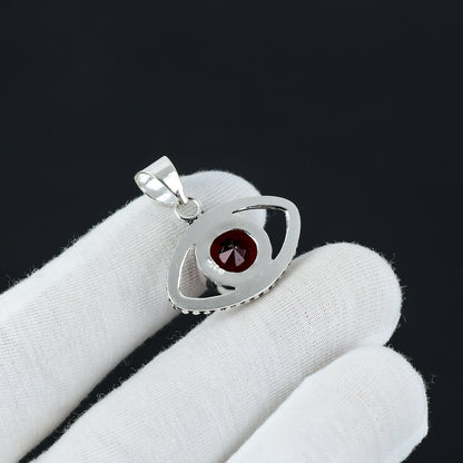 Red Garnet Gemstone Pendant