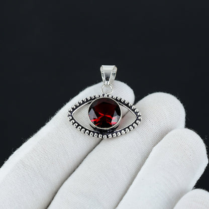 Red Garnet Gemstone Pendant