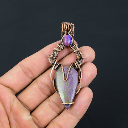 Purple Purpurite Gemstone Pendant