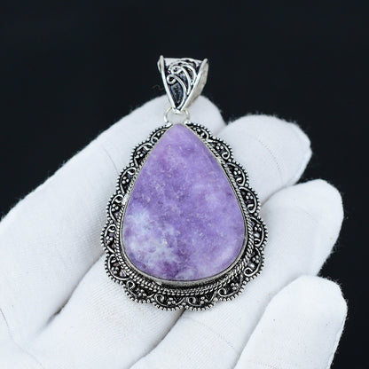 Purple Lepidolite Gemstone Pendant