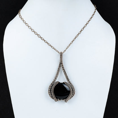 Black Onyx Gemstone Pendant