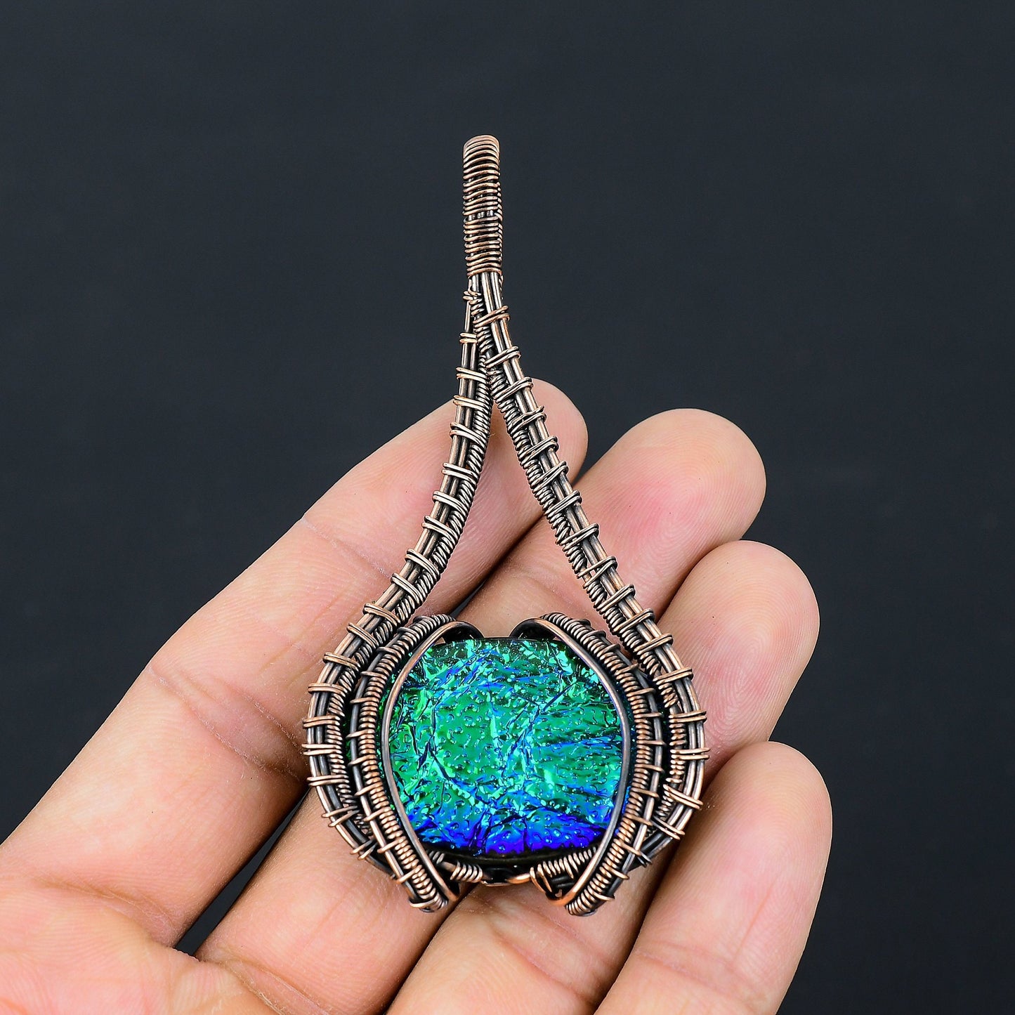 Multicolor Opal Gemstone Pendant