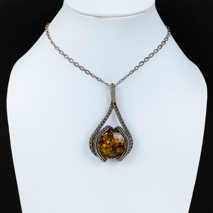 Amber Gemstone Pendant