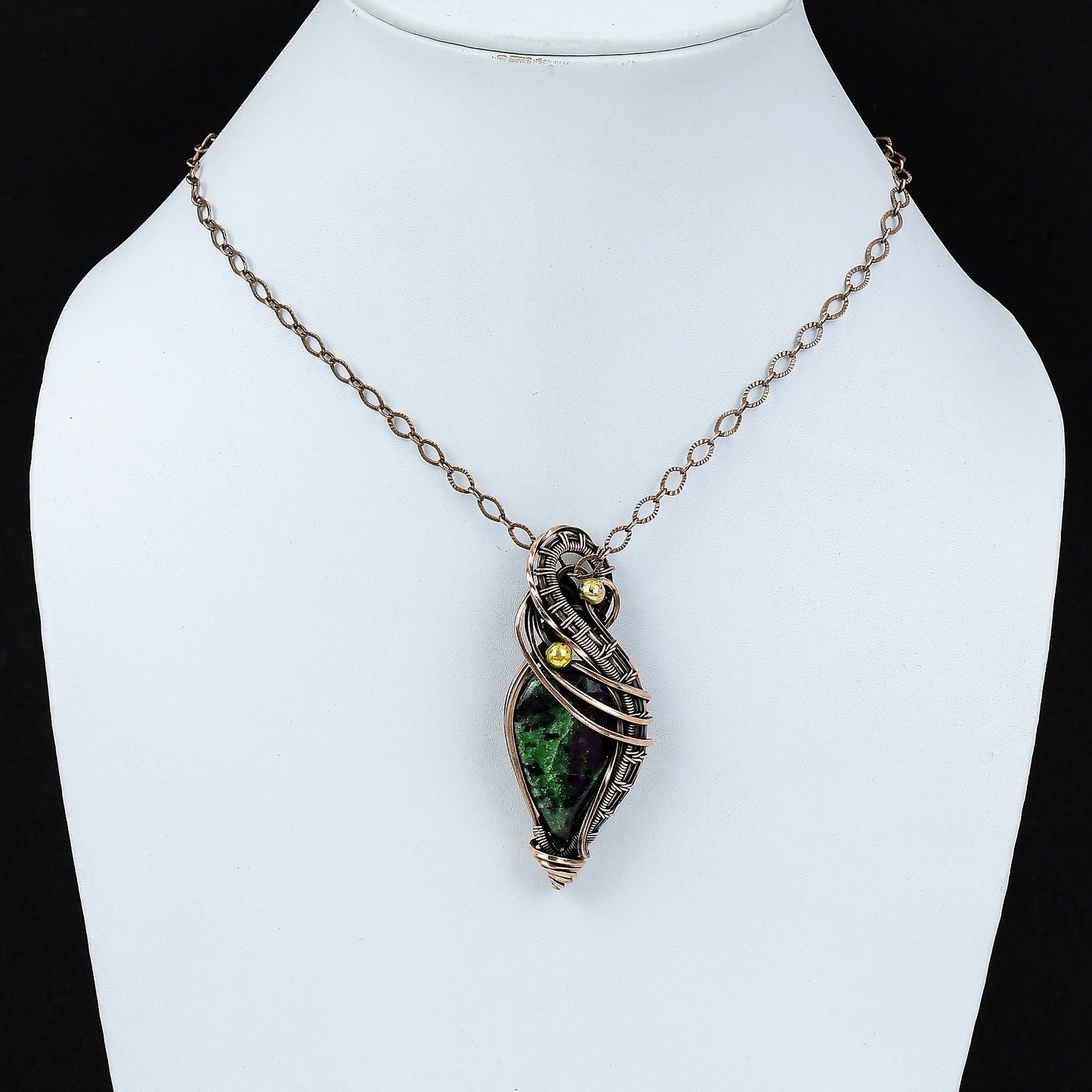 Green Ruby Zoisite Gemstone Pendant