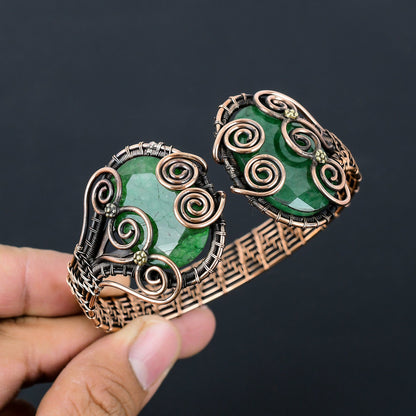 Green Emerald Gemstone Bangle