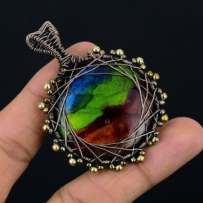 Blue Labradorite Gemstone Pendant