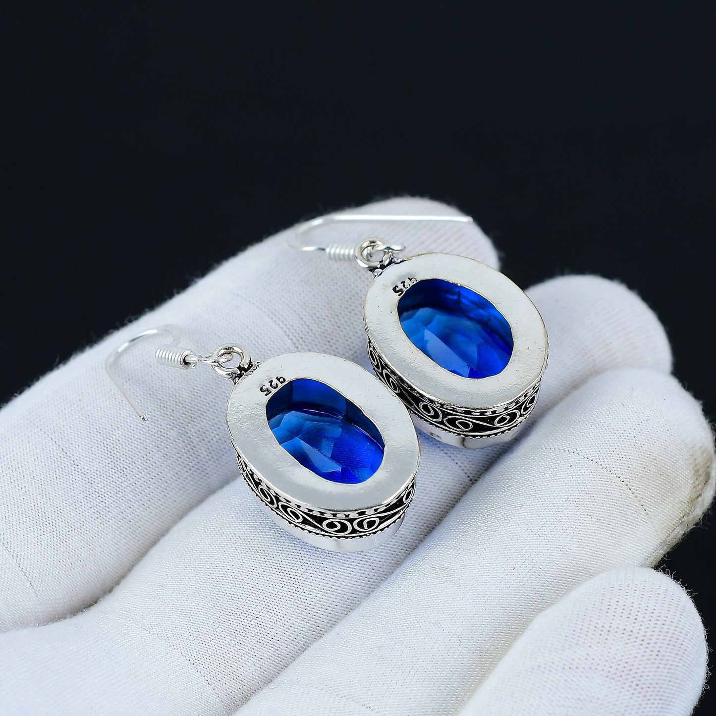 London Blue Topaz Sterling Silver Earrings