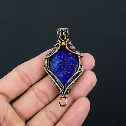 Blue Lapis Lazuli Gemstone Pendant