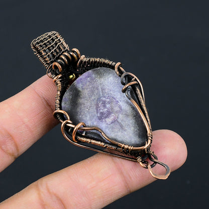Purple Lepidolite Gemstone Pendant